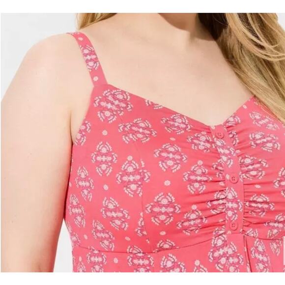 Torrid Midi Super Soft Button-Front Knit Dress Sleeveless Sz 4 /4X Casual Summer - Picture 16 of 16